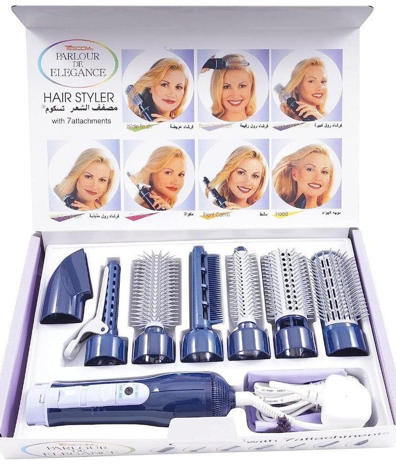 Tescom Japanese Hair Styling Set, 7 Pieces - Image 2